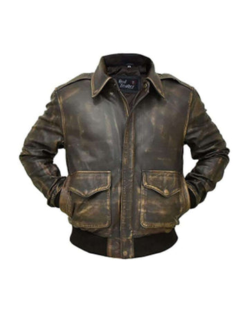 A2 Aviator Bomber Leather Jacket