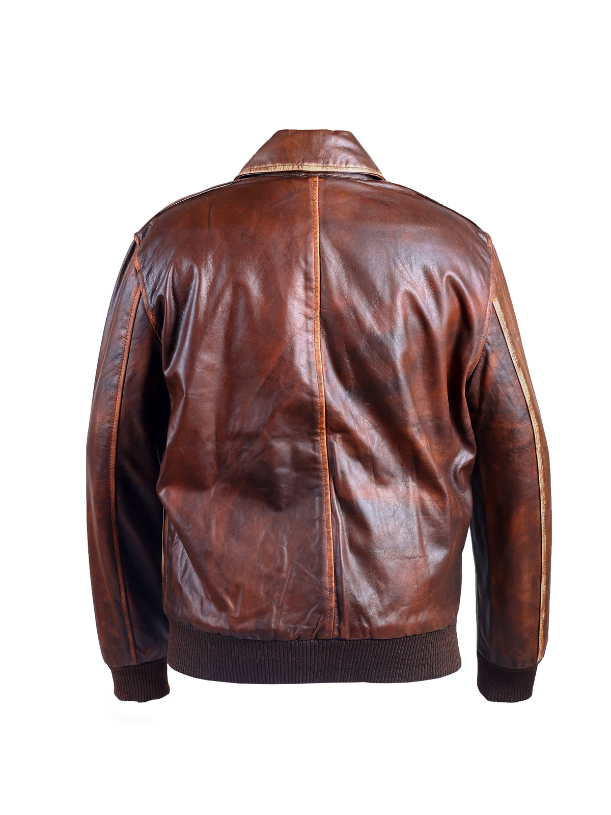 A2 Aviator Tan Bomber Leather Jacket