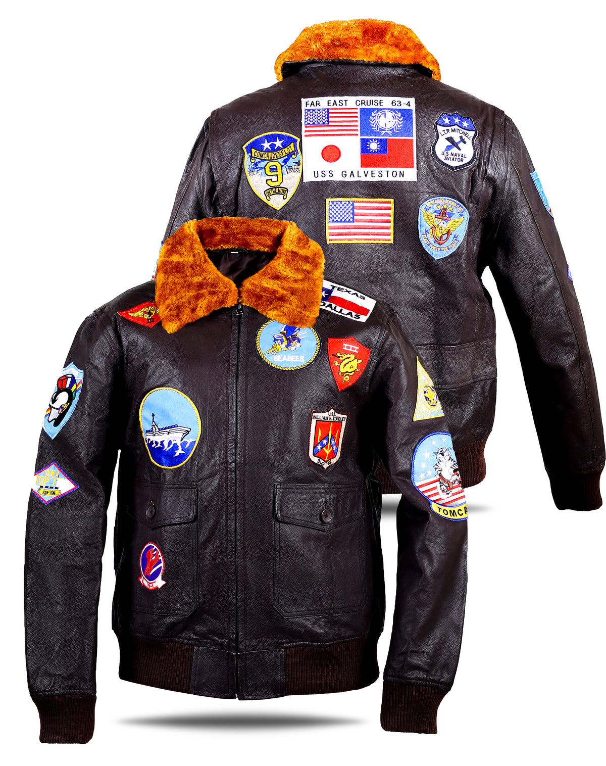 Top Gun Brown Leather jacket